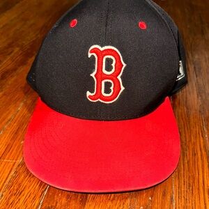 Boston Red Sox Red and Black SnapBack Style Hat